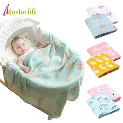 Muslinlife детское одеяло s новорожденный детское мягкое одеяло хлопок бамбуковое многофункциональное как коляска одеяло с кондиционером