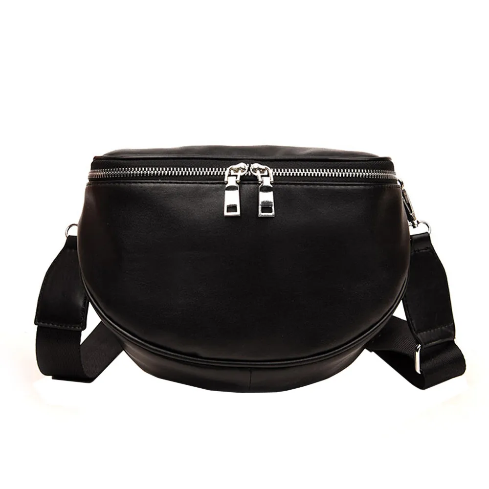 Модная однотонная женская кожаная сумка-мессенджер на плечо, сумка через плечо, сумка через плечо, сумка для денег, телефона, путешествий# 5 - Цвет: Черный