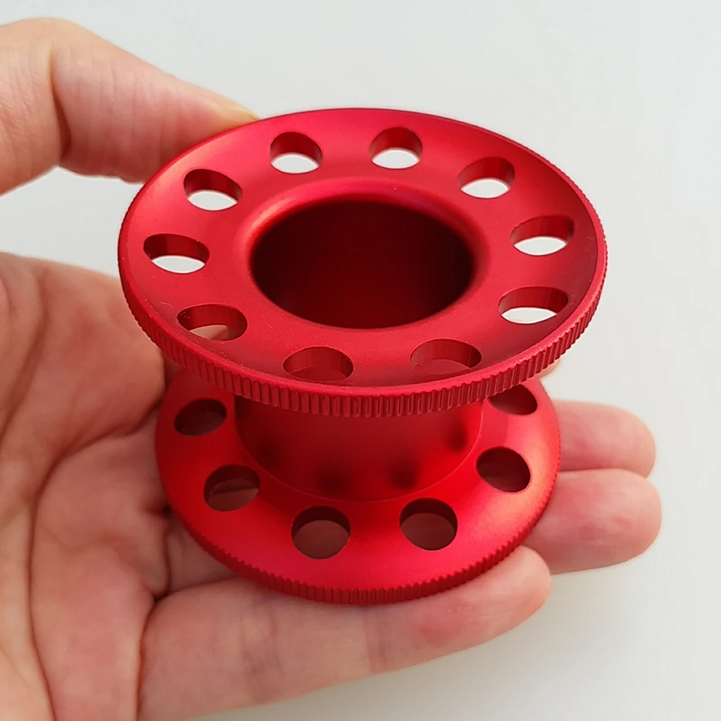 Portable Aluminum Alloy Finger Wreck Reel Scuba Diving Tech Spool Guide Line Spool Snorkeling Gear Water Sports Accessories