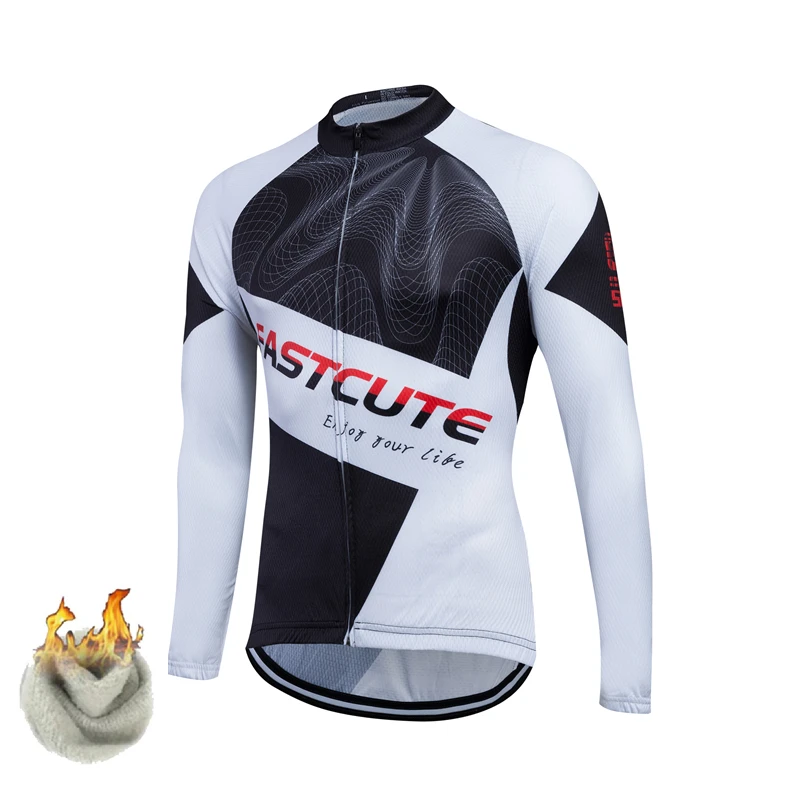 

2018 Winter Thermal Fleece Cycling Clothing/MTB Bike Clothing Fastcute Sunny Winter Cycling Jerseys/Ropa De Ciclismo Cycling