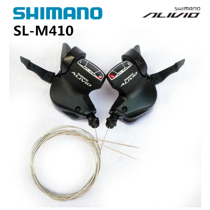 

SHIMANO ALIVIO SL M410 3X8S 24S Speed Shifter Lever Trigger Left&Right Pair with inner shift Cable MTB Bicycle Parts