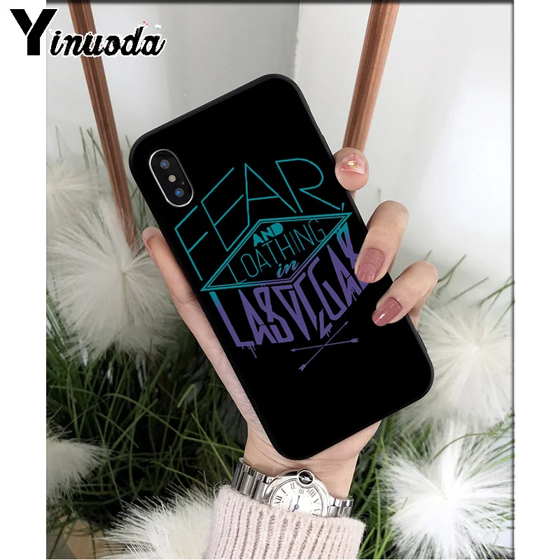 Yinuoda الخوف والبغض في لاس فيغاس جودة عالية جراب هاتف ل أبل فون 8 7 6 6 S زائد X XS ماكس 5 5 S SE XR الهواتف المحمولة