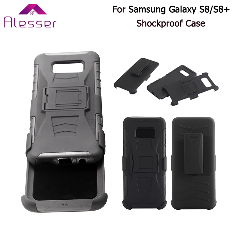 Alesser For Samsung Galaxy S8 Clip Cover Shockproof With Belt Case Plus Phone Capa Heavy Duty Protection |