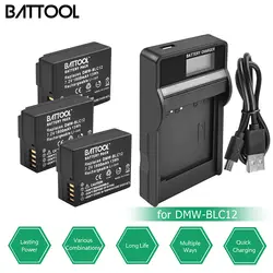 BATTOOL 1800 mAh Батарея ЖК-дисплей USB Зарядное устройство DMW-BLC12 для Panasonic DMW-BLC12E DMW-BLC12PP FZ200 FZ1000 DMC-G5 DMC-G6 GH2 V-LUX4 G5