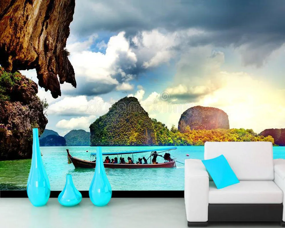 

Papel de parede mountain lake landscape 3d wallpaper,living room sofa TV wall bedroom wall papers home decor restaurant mural