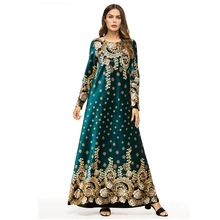 Cheap BAIBAZIN High-grade High-quality Velvet Fabric Muslim Print Woman Dress Plus size African Dresses for Women Cheap BAIBAZIN High-grade High-quality Velvet Fabric Muslim Print Woman Dress Plus size African Dresses for Women