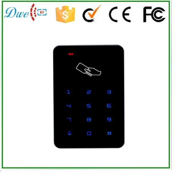 

DWE CC RF 13.56mhz Touch screen backlight keypad rfid reader WG26 access control for door system
