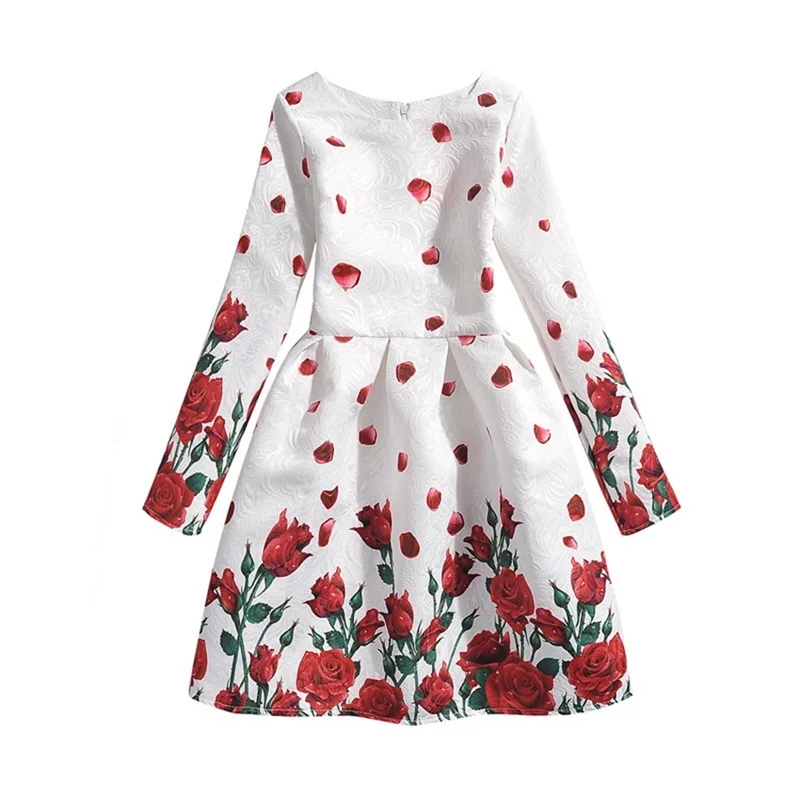 

Flower Girl Dresses Floral Print Princess Clothes Elegant Wedding Party Dress Graduation Ceremony Formal Dress Kids Casual Wear