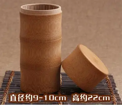 Портативные бамбуковые пакетики для чая, кофе, сахара, герметичные баночки для чая и кофе, небольшая коробка для хранения - Цвет: Коричневый
