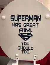 Superman Has Great Aim You Should Too Quotes Toilet Decals Vinyl Art Home Decor Bathroom Sticker WC Waterproof Murals 3508 Superman Has Great Aim You Should Too Quotes Toilet Decals Vinyl Art Home Decor Bathroom Sticker WC Waterproof Murals 3508