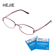 Hejie женские Alloy ультра-тонкий близорукости, очки для чтения, Анти-Царапины объектив диоптрий 0,5+ 0,75+ 1,0+ 1,25+ 1,5+ 1,75+ 2,0 до+ 4,0 Y6009