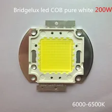 Free shipping DIY projection 200W high lumen diy projector led COB LED Lamp Bridgelux chip 68mil pure white with 100 pcs leds