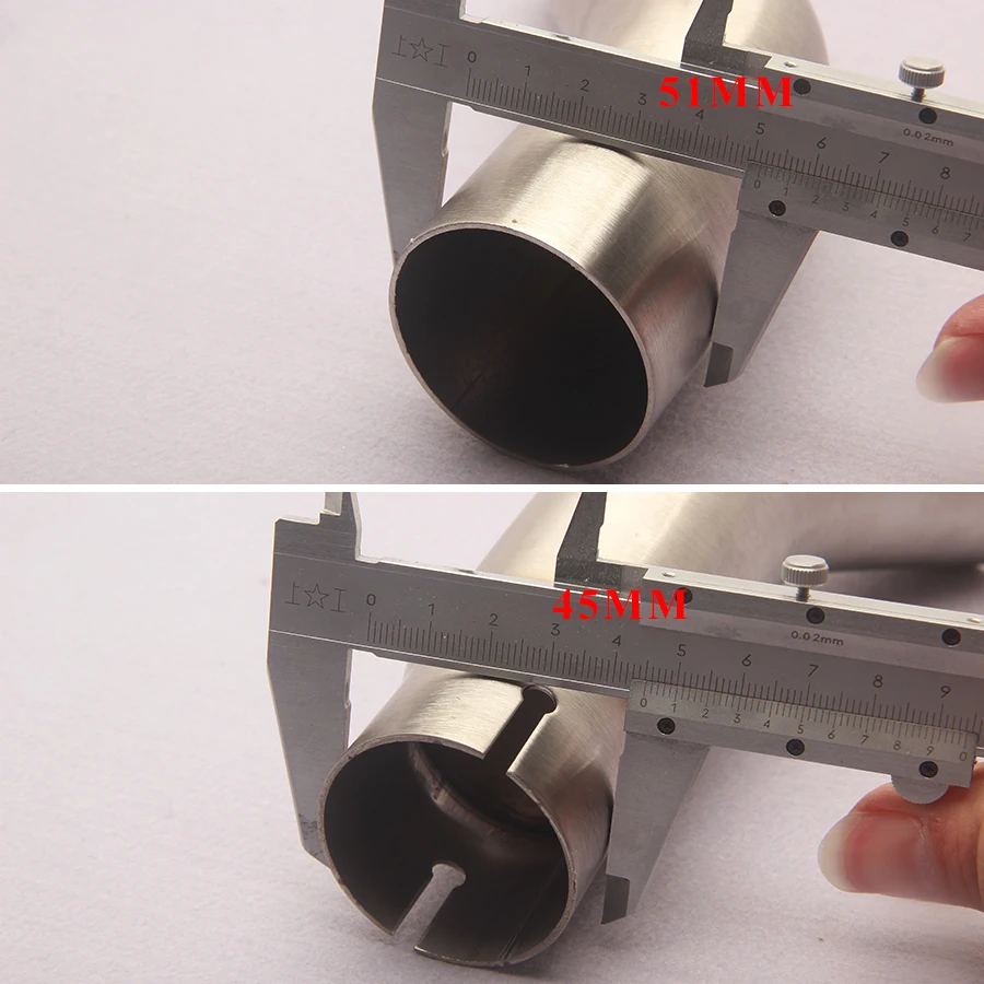 Выхлопная труба мотоцикла адаптеры среднее соединение для труб корабль на побега мото 51 мм Глушитель для Suzuki GSR 750 Gsr750 выхлопной