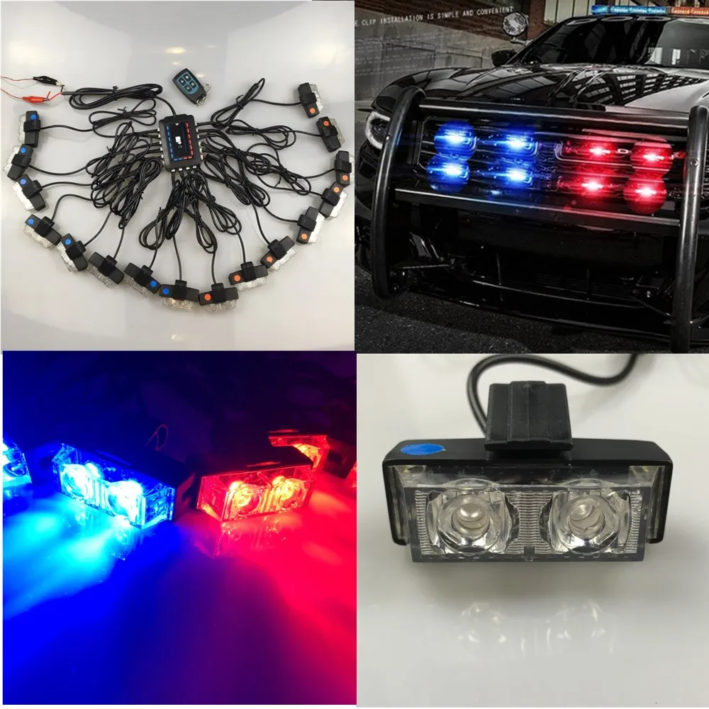 Новейший 12В 32ВТ беспроводной пульт дистанционного управления 16X2LED скорой помощи