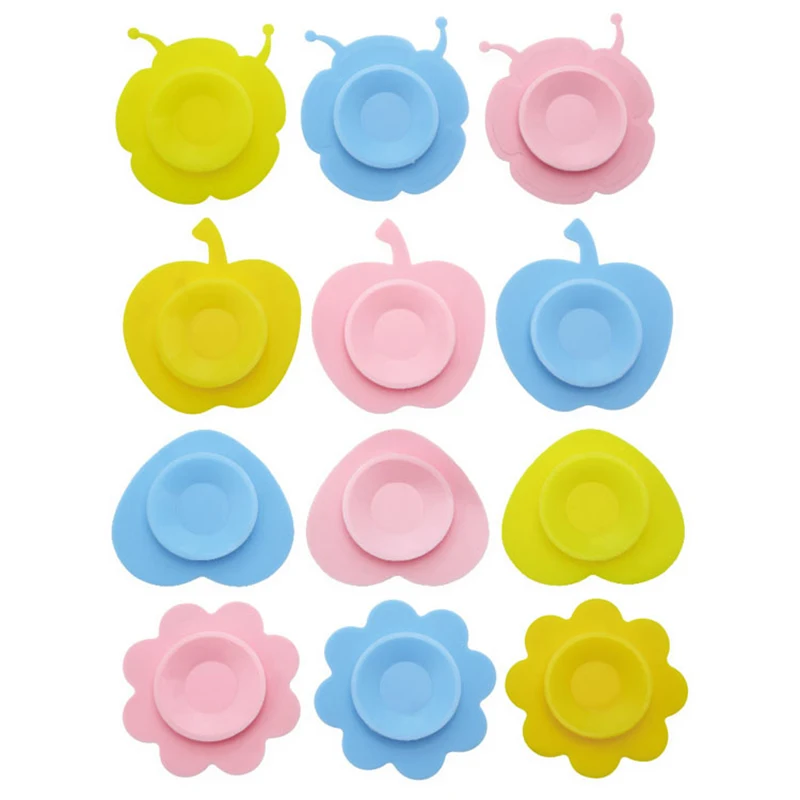 

Baby Feeding Service Tray Babies Bowl Anti-slip Suction Pads Children Silicone Double Sucker Tableware Plate Kids Absorbing Bowl