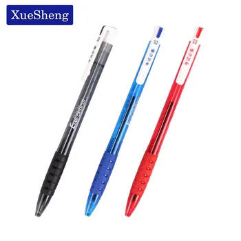 

Hot Sale Stationery 0.5mm Blue Red Black Ink Ballpoint Pens Multicolor Plastic Flexible Writing Pens School Office Supplies