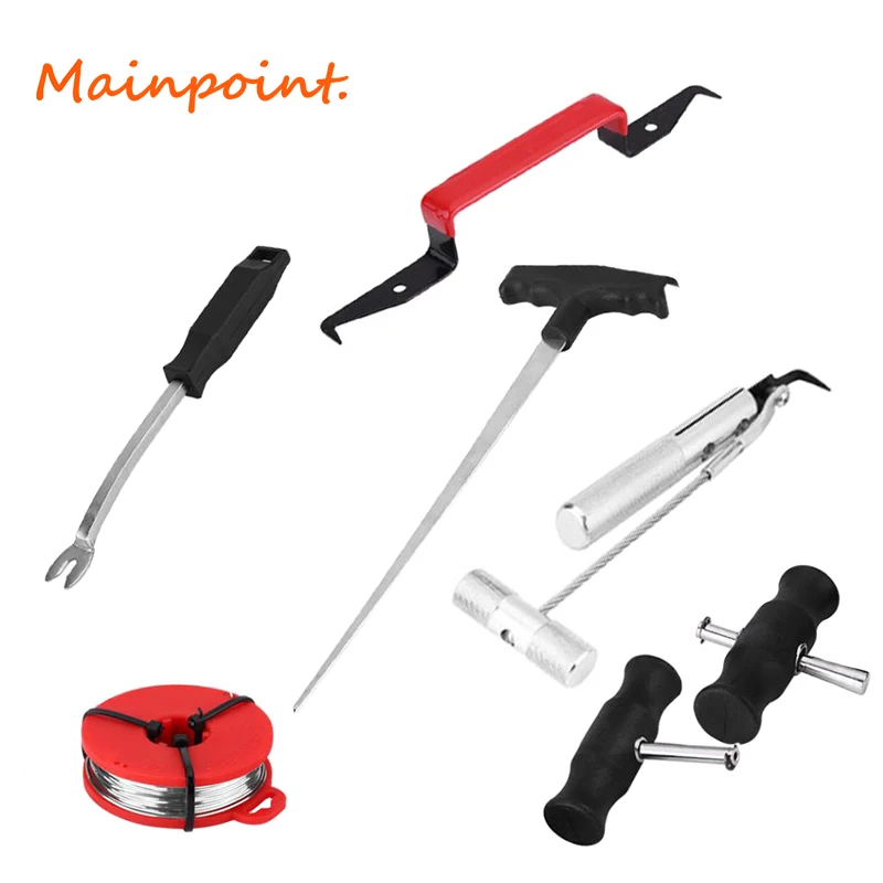 7Pcs Automotive Windshield Disassembly Tool Kit Windscreen Removal Set