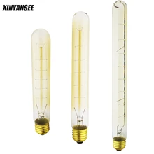 T30 40 W электрическая лампочка эдисона ретро-Вольфрамовая световая лампа E27 винт с регулируемой яркостью ресторана кафе костюмы творческой декоративная лампочка