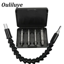Electronics Drill Black Flexible Universal Shaft Bits Extention Screwdriver Bit Holder Connect Link with Broken Screw Extractor Electronics Drill Black Flexible Universal Shaft Bits Extention Screwdriver Bit Holder Connect Link with Broken Screw Extractor