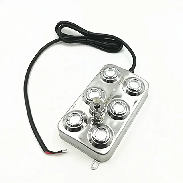 48V 6 Head Ultrasonic Mist Maker Fogger Stainless Steel Industrial Humidifier Water Fountain Pond Atomizer Without Power Supply 1