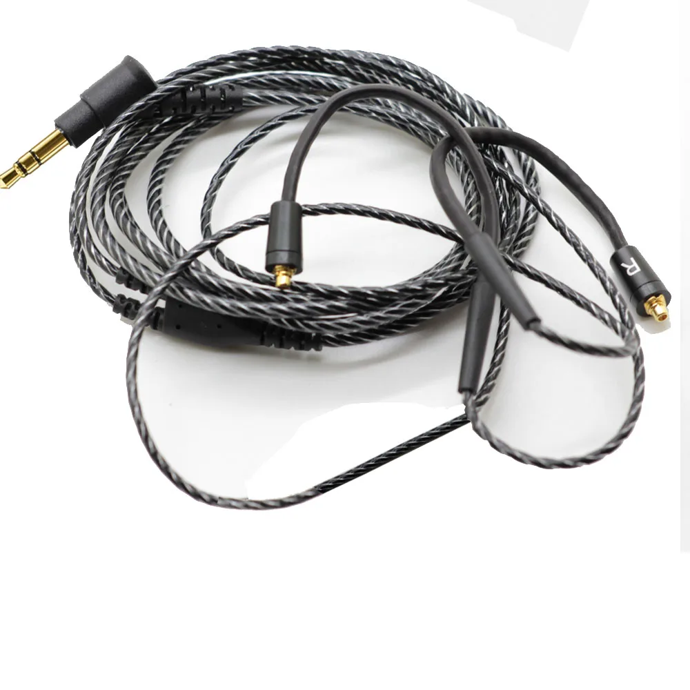Съемный кабель MMCX для наушников Shure SE215 SE315 SE425 SE535 SE846 шнуры с микрофоном и без