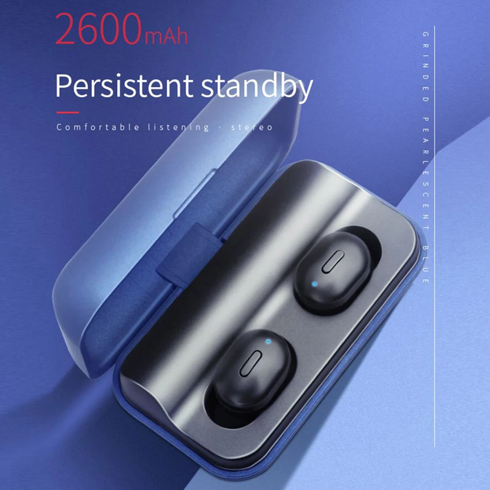 LAUMOX Bluetooth наушники TWS T1 Pro гарнитура 5 0 беспроводные 3D стерео Handsfree с микрофоном
