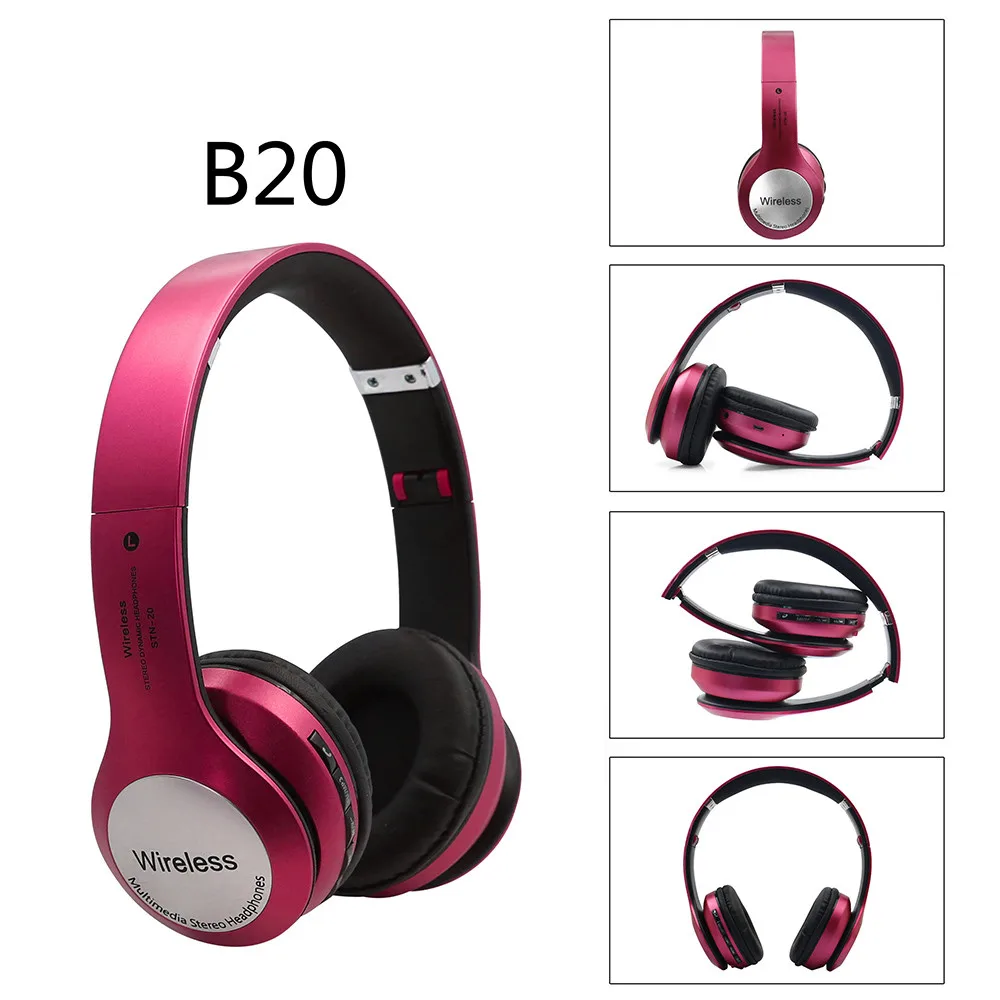 HIPERDEAL B20 беспроводные наушники Bluetooth 4,1 гарнитура шумоподавление над ухом с микрофоном игра музыка телефон Наслаждайтесь BAY07 - Цвет: D