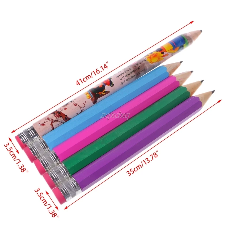 

Giant Wooden Pencil Large Stationery Novelty Children Toy Performance Prop 35cm Nov12 Drop ship