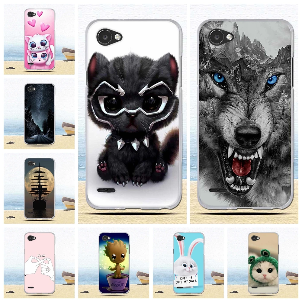 Ultra thin Cute Phone Case For LG Q6 a alpha Q6a Q 6 M700 Funda Capa Soft Silicon Back Cover 5.5&quot Pattern |