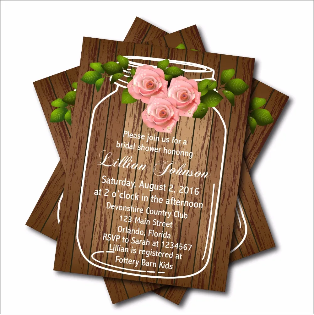 14 Pcs Vintage Mason Jar Wedding Decoration Bridal Shower