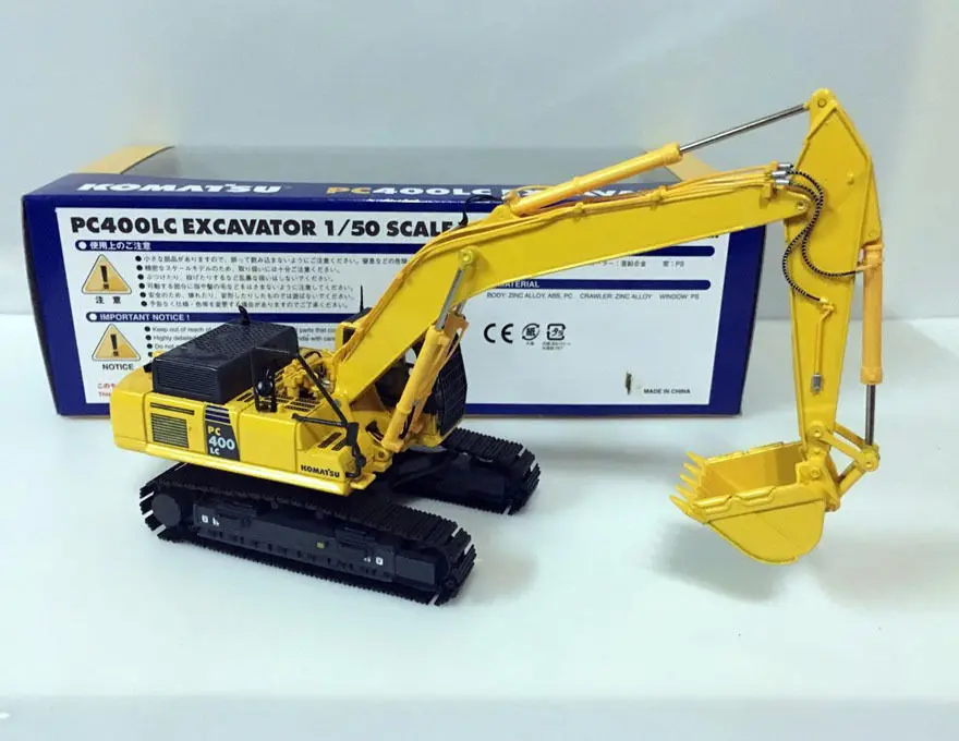 Редкость! Komatsu PC400LC экскаватор SAA6D125E-5 1/50 масштаб литой модели