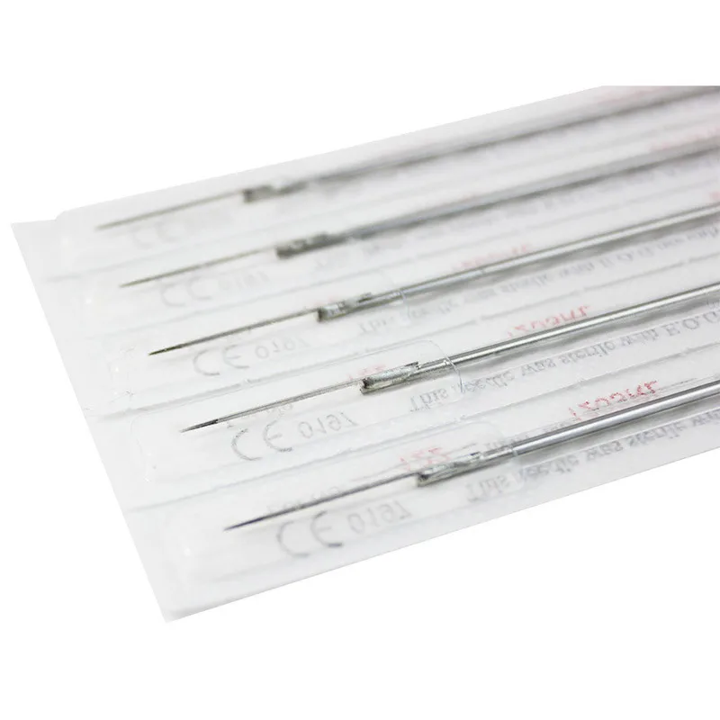 

High Quality 50PCS 3RL Tattoo Needles Stainless Steel Disposable Sterilze Tatoo Needles Curved Round Liner Needles Tattoo Supply