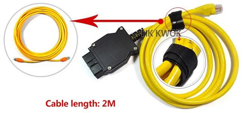 50 шт./100 шт. в партии ESYS кабель для передачи данных для BMW ENET Ethernet OBD интерфейс E-SYS ICOM интерфейс кодирования E-SYS ICOM