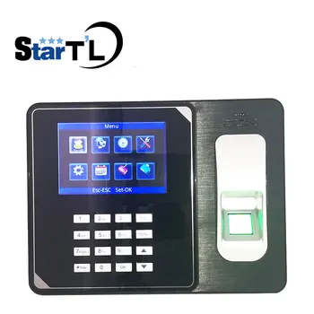 

SSR Biometric Fingerprint Time Clock Recorder Attendance Employee Electronic Finger and Card Time Attendance with battery