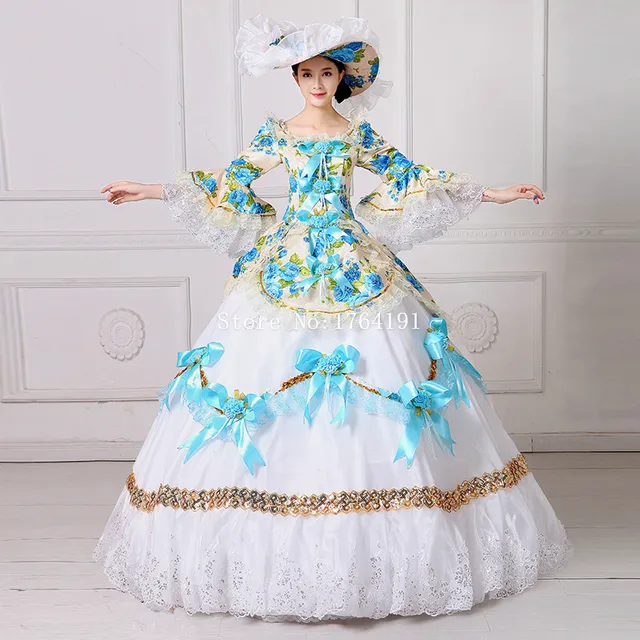 18 Century Europe Palace Ruffles Elizabethan Gown Gothic Victorian