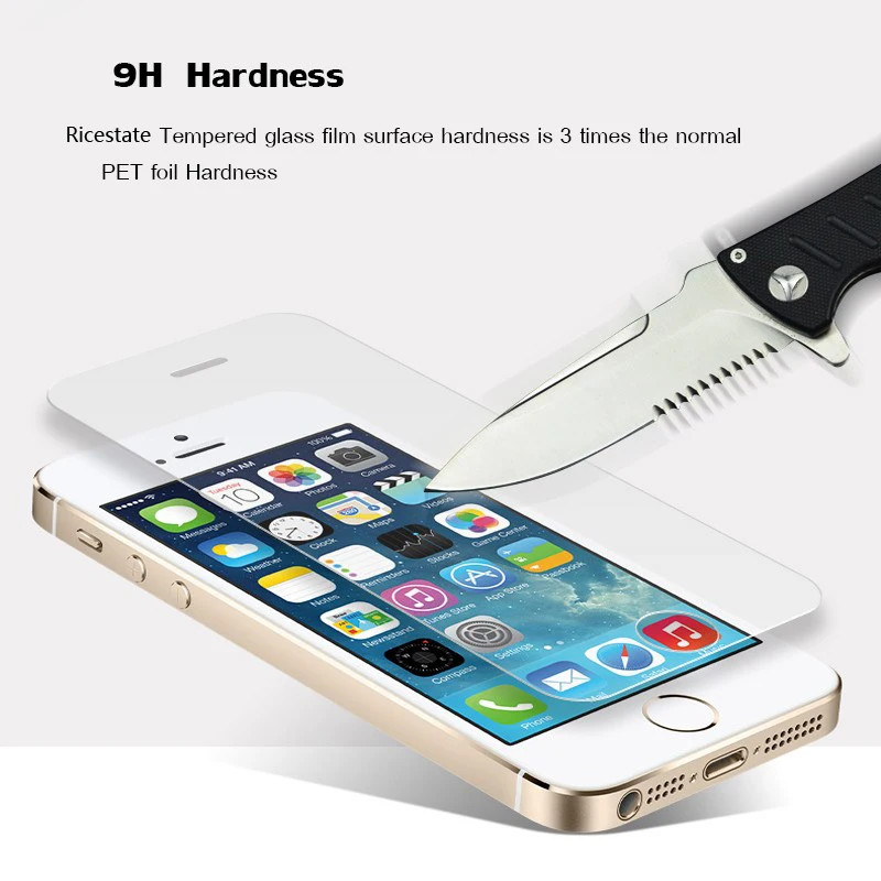 Закаленное стекло для iPhone 6 7 8 X SE 6S 5S 5 защита экрана Защитное Plus защитная