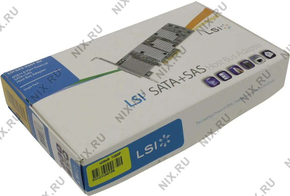 

RaidStorage Avago LSI SAS 9207-8E LSI00300 LSISAS2308 New Original 8 port HBA JBOD SFF8088 6Gb PCI-E 3.0 X8 Controller Card