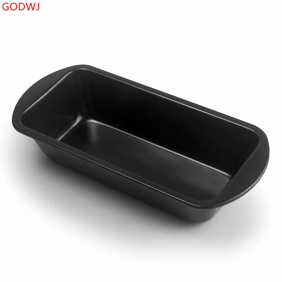 

GOWDJ Cake Decorating Tools Rectangular Stainless Steel Cake Mold Non-stick Black Toast Mold Baking Toast Box Bread Mold