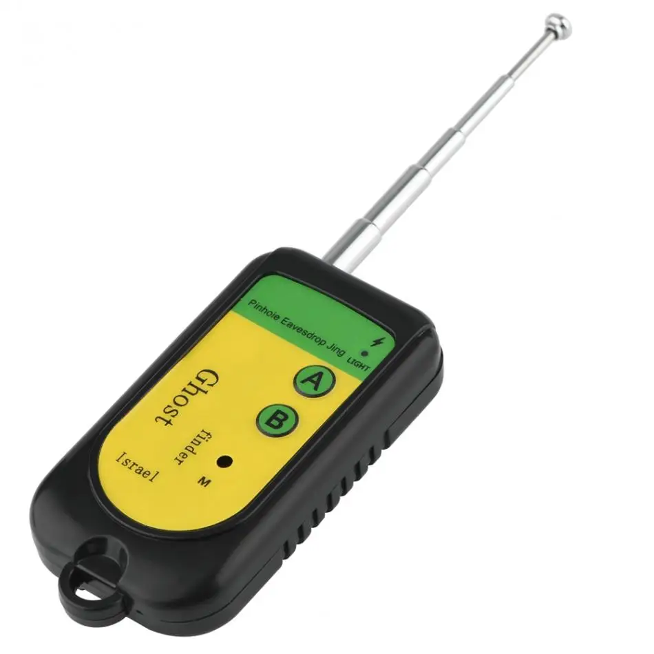 

1pc Mini Signal Bug RF Detector Camera GSM Wireless Device Detection Dog 100~2400Mhz Black Mobile Phone Signal Detection Machine