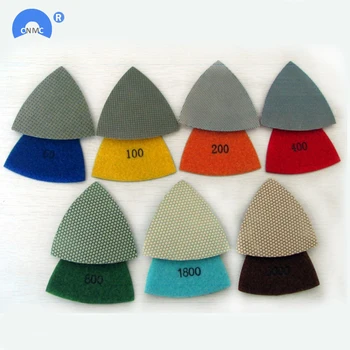 

7pcs/lot 3'' Resin Triangle Diamond Polishing Pad with Back