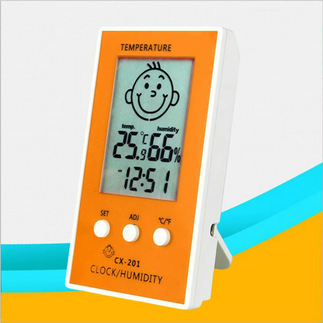 

1pcs Precise Hygrometer Digital Clock Temperature Logger Humidity Meter Thermometre Higrometre Indoor Outdoor Thermometer