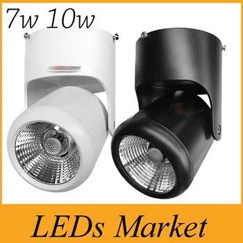 

Surface mouted led COB downlight 7W 10W led lamp AC85-265V dimmable ceiling spot light with led driver white/warm white CE UL