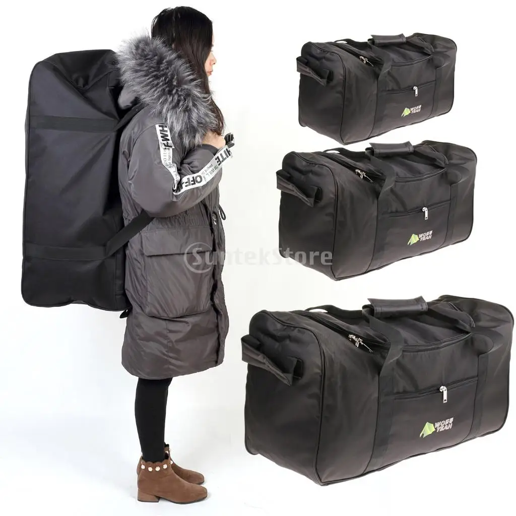 Large Awning Tent Storage Bag Camping Sleeping Gear Holder Travel Duffel Shoulder Backpack for Foldable Table Chair Organizer
