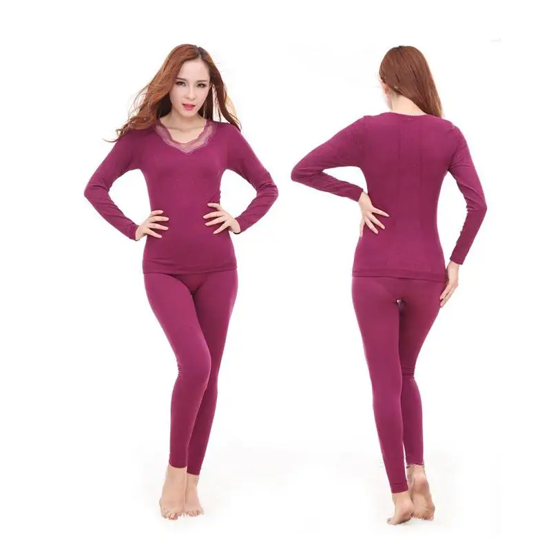 Winter Style Thermal underwear Warm women Soft Cotton thick plus velvet