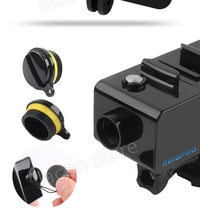 Водонепроницаемый внешний аккумулятор+ защитный корпус для дайвинга чехол для зарядки для GoPro Hero 7 6 5 4 3 черный подводный Аккумулятор для съемки
