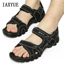 Iaxyue Летние путешествия сандалии мужские Британский Регулируемый пляжная обувь уличные Нескользящие Большие размеры 36-45 ярдов