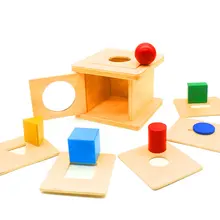 Монтессори Детские 6-12 месяцев 6 в 1 деревянные формы совпадающие Игры развивающие игрушки обучения образовательный Дошкольный обучение G588T