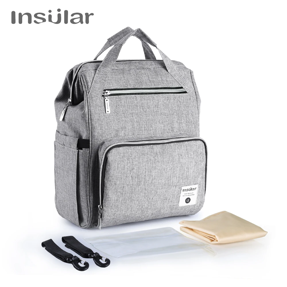 

2018 new shoulder Mummy bag large capacity multi-function mother bag waterproof maternal baby shoulder stroller accessories