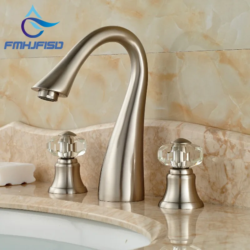 Bathroom Faucets With Crystal Handles popular widespread waterfall crystal handles-buy cheap widespread Bathroom Faucets With Crystal Handles popular widespread waterfall crystal handles-buy cheap widespread