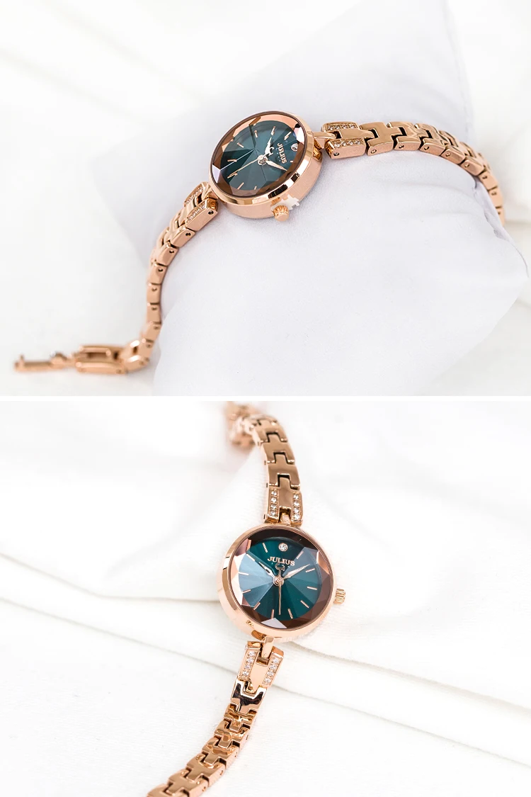 Маленькие Julius женские часы Япония Кварцевые элегантные часы модное платье браслет цепочка подарок на день рождения для девочек оригинальная коробка